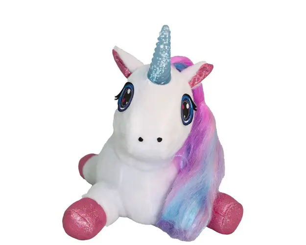 Unicorn din plus cu corn luminos Luna