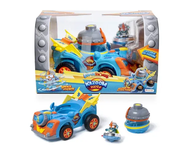 Vehicul cu figurina Superthings Kazoom Racer