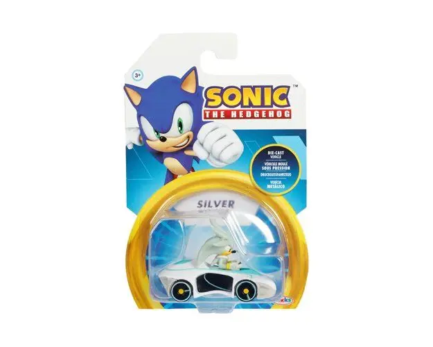 Vehicul din metal cu figurina Ariciul Sonic 1:64, seria 5, diverse modele