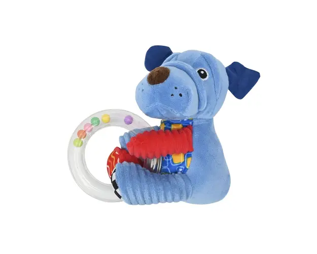 Zornaitoare din plus pentru bebelusi Lorelli Blue Dog Circle