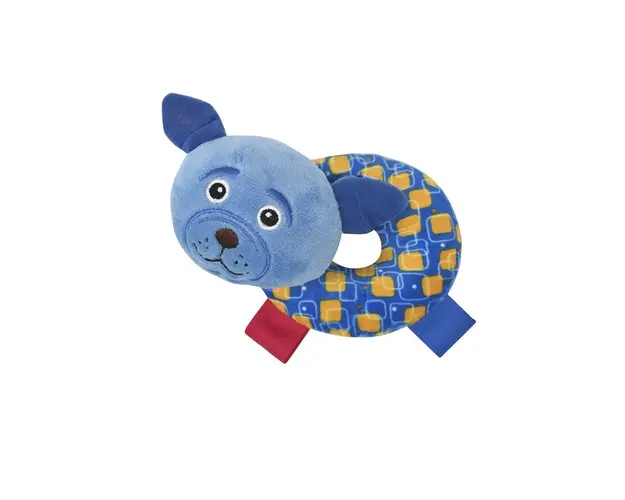 Zornaitoare din plus pentru bebelusi Lorelli Donut Blue Dog