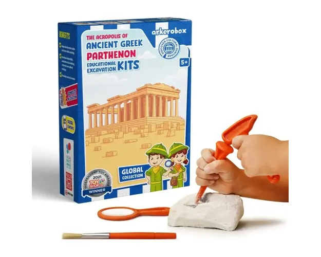 Arkerobox - Set arheologic educational si puzzle 3D, Grecia antica, Parthenon