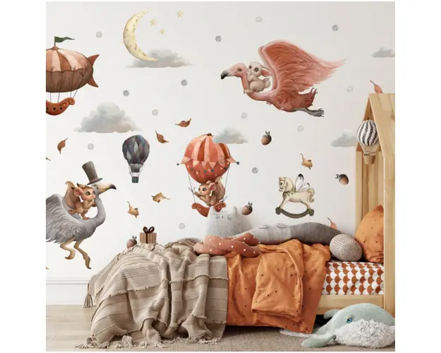 Autocolante pentru perete pentru copii - Lumea magica, Roz