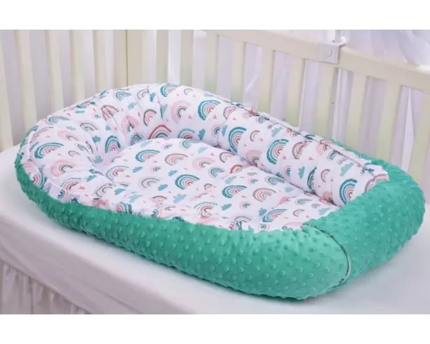 Babynest bumbac Paturica Fermecata, Curcubeu
