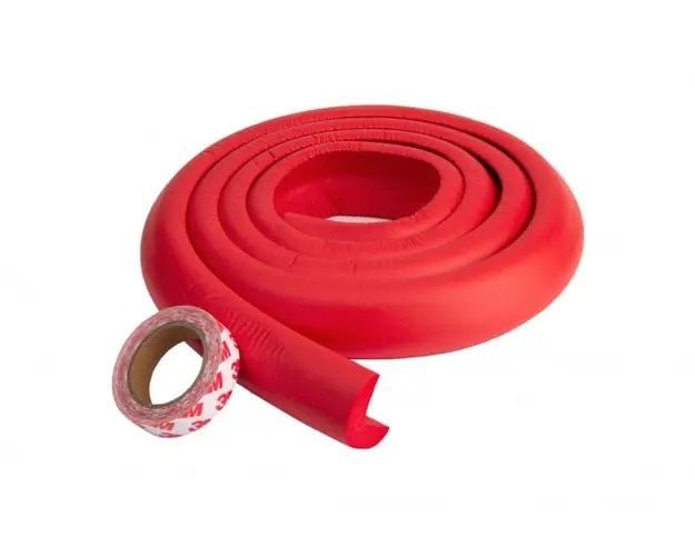 Banda protectie groasa pentru muchii si margini, 3.5x1.2x200 cm, Rosu