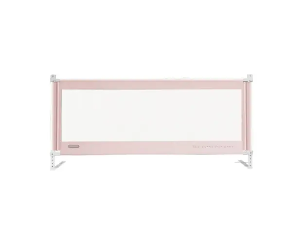 Bariera laterala pat, inaltime ajustabila 70-90 cm, 145 cm, Roz