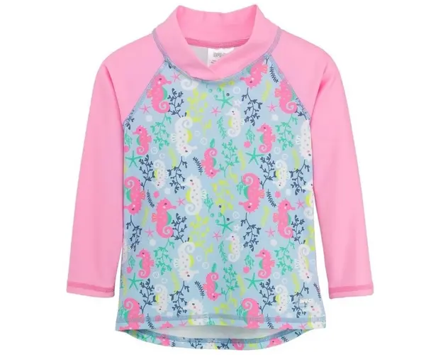 Bluza Copii Maneca Lunga, Anti-Iritatii, Protectie Soare UPF50+, Sea Horse, Diverse marimi