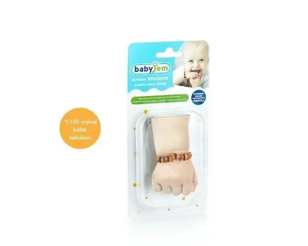Bratara din chihlimbar pentru bebelusi BabyJem, Mixt