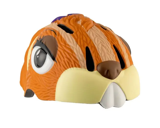 Casca bicicleta copii, dimensiune reglabila 49-55 cm, 2-7 ani, Chipmunk Maro