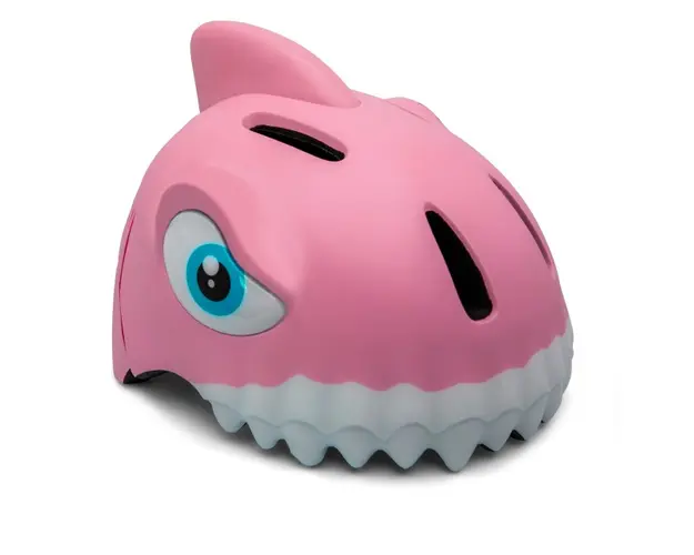 Casca bicicleta copii, model 3D, dimensiune reglabila 49-55 cm, 2-7 ani, Shark Roz
