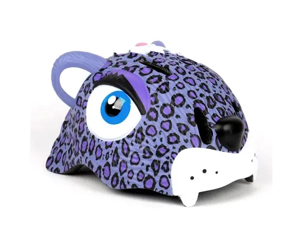 Casca bicicleta copii, model 3D, dimensiune reglabila 49-55 cm, 2-7 ani, Leopard Mov