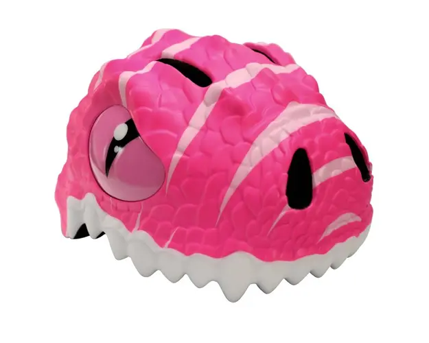 Casca bicicleta copii, model 3D, dimensiune reglabila 49-55 cm, 2-7 ani, Dino Roz