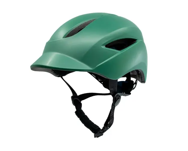 Casca bicicleta adulti, dimensiune reglabila 58-61 cm, model Aero, Verde mat