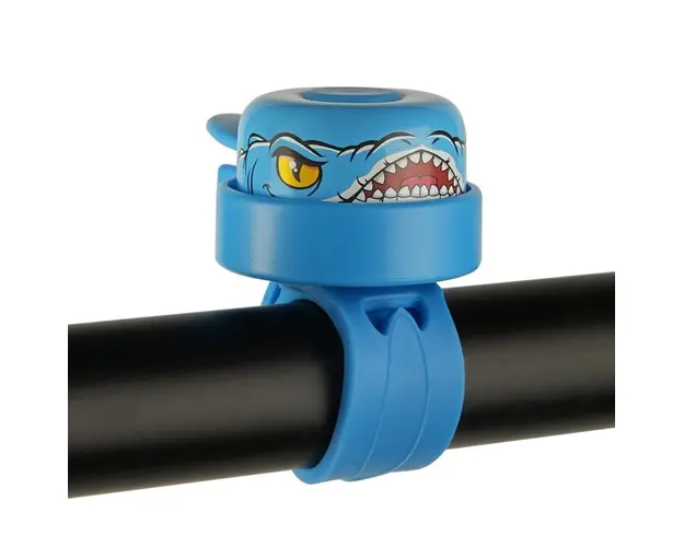Claxon pentru bicicleta copii, prindere ghidon, Dino Bleu