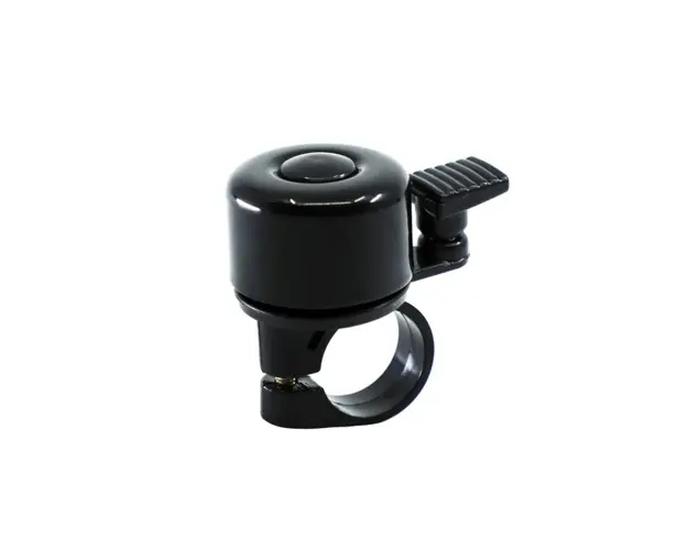 Clopotel pentru bicicleta, sonerie din aluminiu si plastic rezistent, Negru