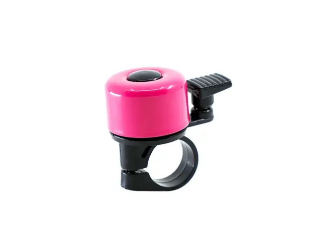 Clopotel pentru bicicleta, sonerie din aluminiu si plastic rezistent, Roz