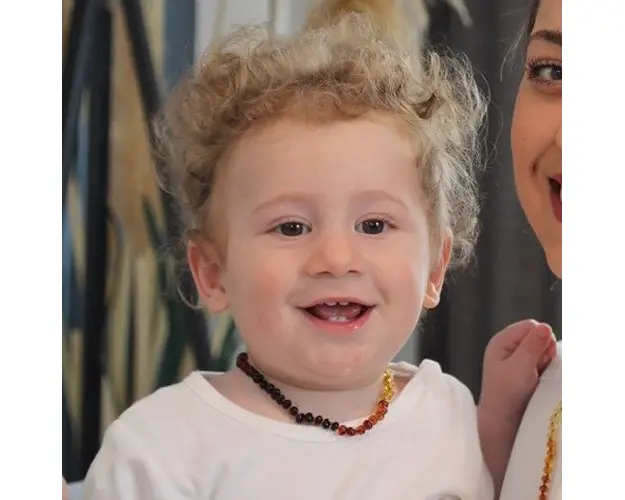 Colier din chihlimbar pentru copii BabyJem, Gokkusağı