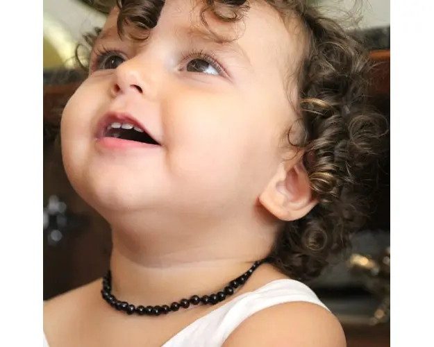 Colier din chihlimbar pentru copii BabyJem, Diverse culori