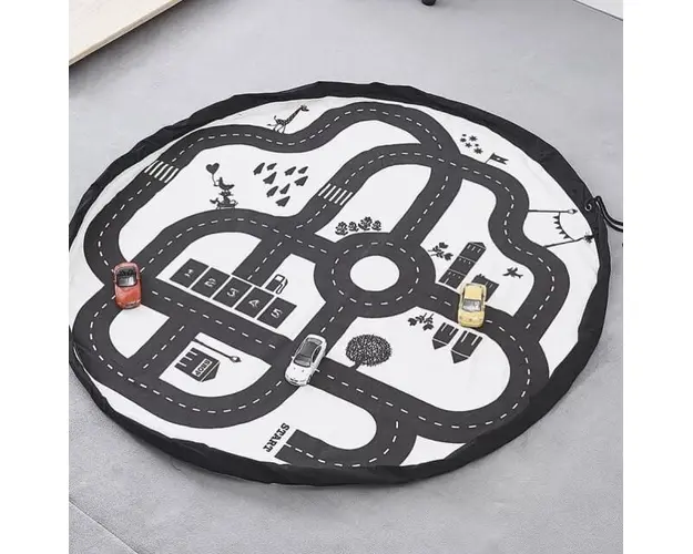 Covoras de joaca si saculet de jucarii 2 in 1 - ROADMAP Drool