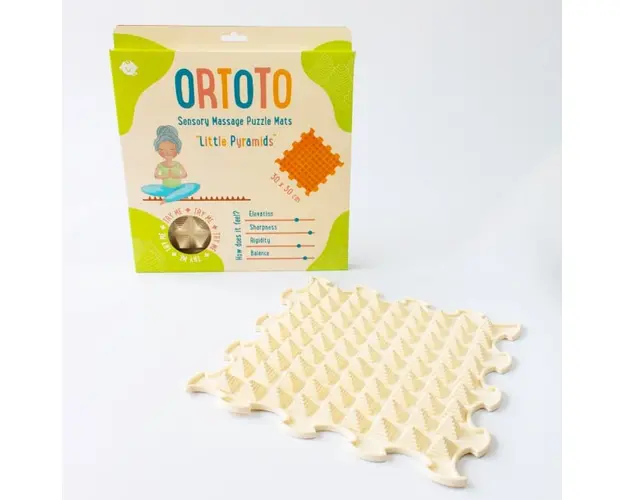 Covoras ortopedic pentru masaj, 1 piesa, model Little Pyramids, Diverse culori