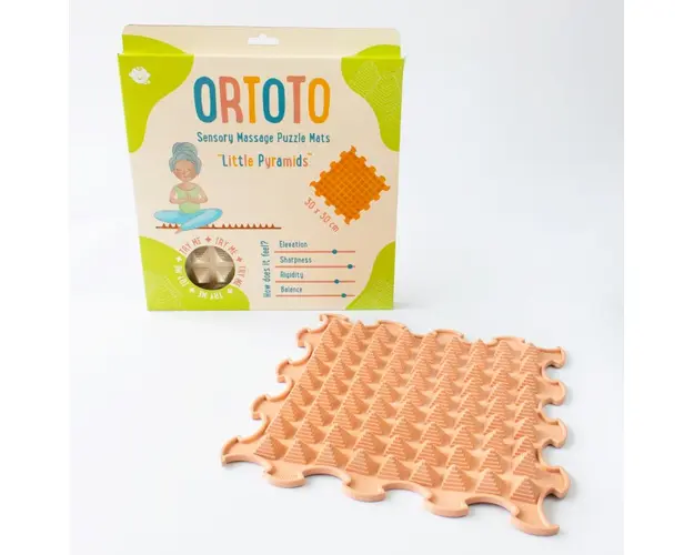 Covoras ortopedic pentru masaj, 1 piesa, model Little Pyramids, Diverse culori
