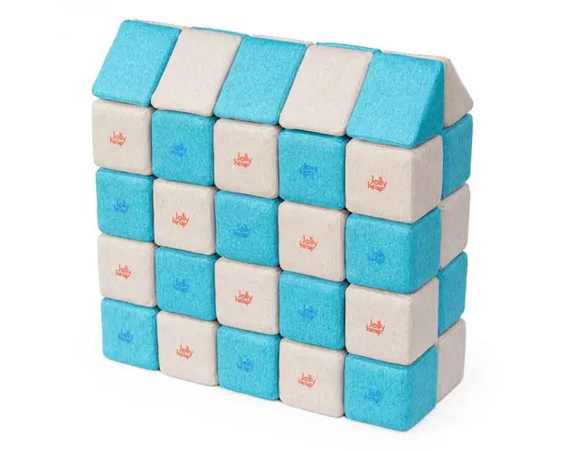 Cuburi Magnetice, JollyHeap MEDIUM, 50 cuburi, Diverse culori