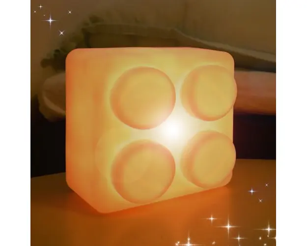 Lampa de veghe, LED cu 16 moduri de culoare, lumina reglabila, Lego