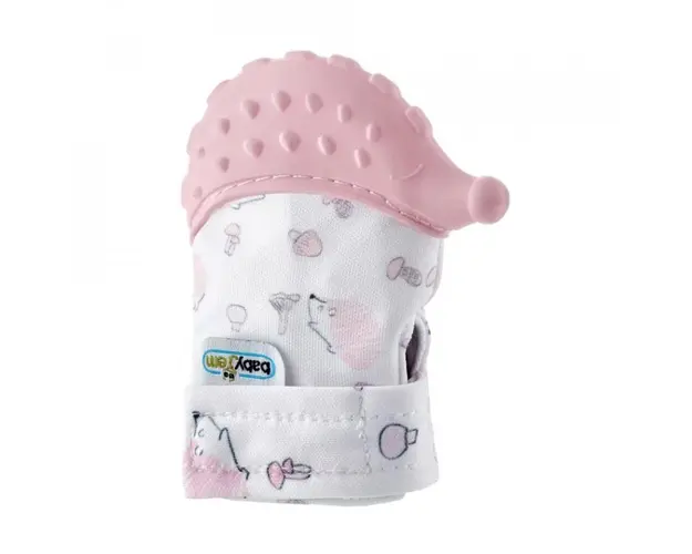 Manusa bebelusi pentru dentitie Scratch Gloves, Roz