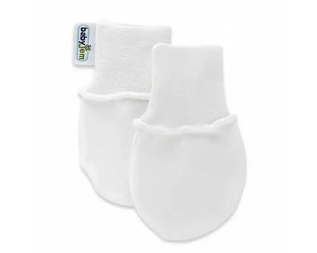 Manusi pentru nou nascuti Baby Glove, Alb