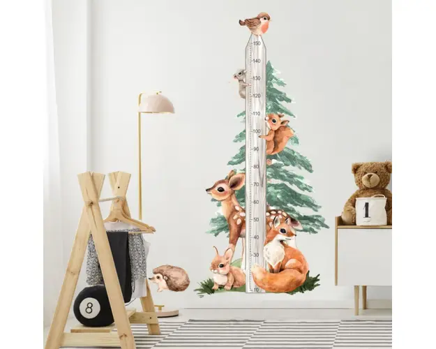 Metru pentru copii 150 cm cu animale FOREST