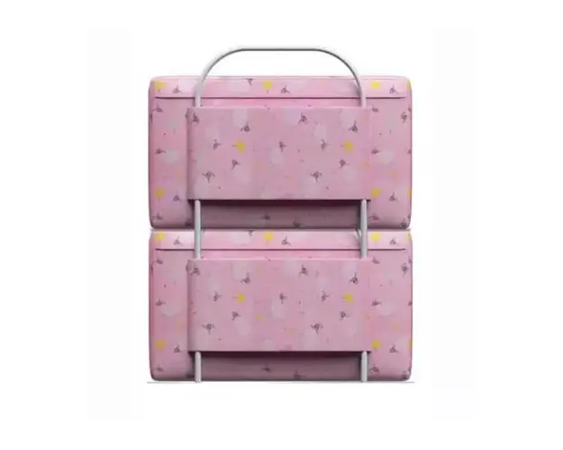 Mini-Bumper protectie pat, 50(L)x56(H) cm, Roz