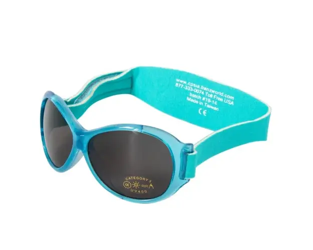 Ochelari de Soare pentru copii, 2-5 ani, Retro, Oval Aqua