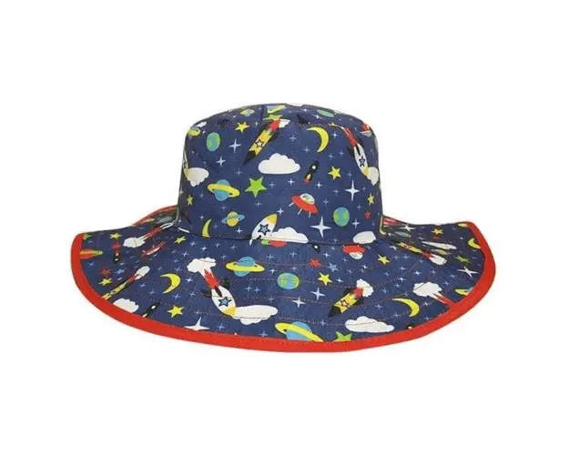 Palarie Copii Reversibila, Protectie Solara UPF50+, Space, 2 - 5 ani