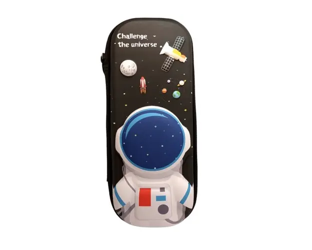 Penar 3D, compartimentat, imagini in relief, inchidere cu fermoar, pentru scoala si gradinita, Empria, Astronaut