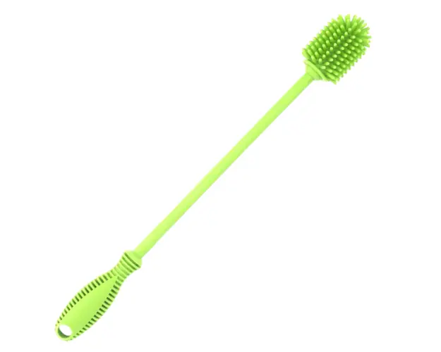 Perie din silicon pentru biberoane, sticle, pahare, fara BPA, sterilizabila, Empria, Verde