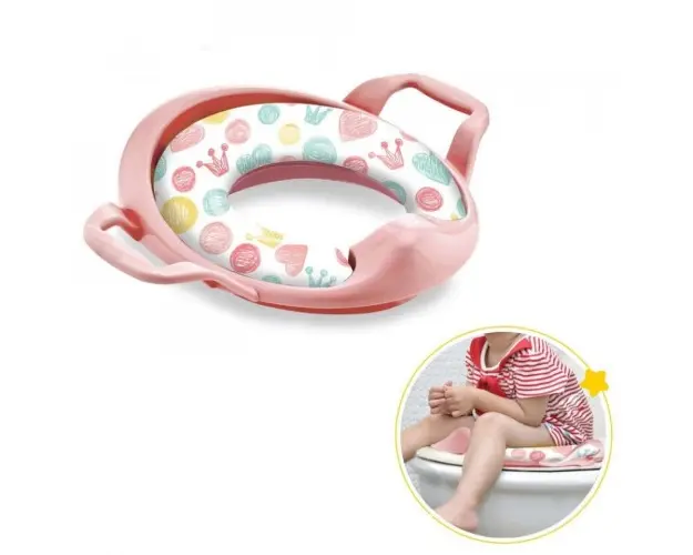 Reductor moale pentru toaleta BabyJem, Roz