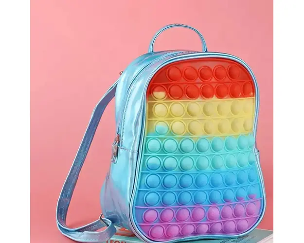 Rucsac ghiozdan prescolari, Empria, Pop It, Antistres, Rainbow