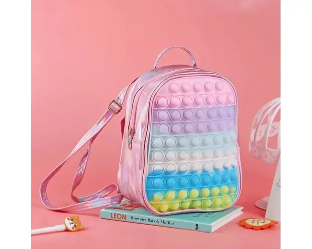 Rucsac ghiozdan prescolari, Empria, Pop It, Antistres, Diverse culori
