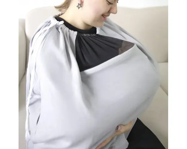 Sal pentru alaptare cu fereastra din tul BabyJem, Diverse culori