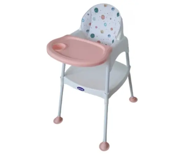 Scaun de masa bebe, 3 in 1, 6 luni - 4 ani, bebelusi si copii, multifunctional, transformabil in scaunel si masuta, Planets