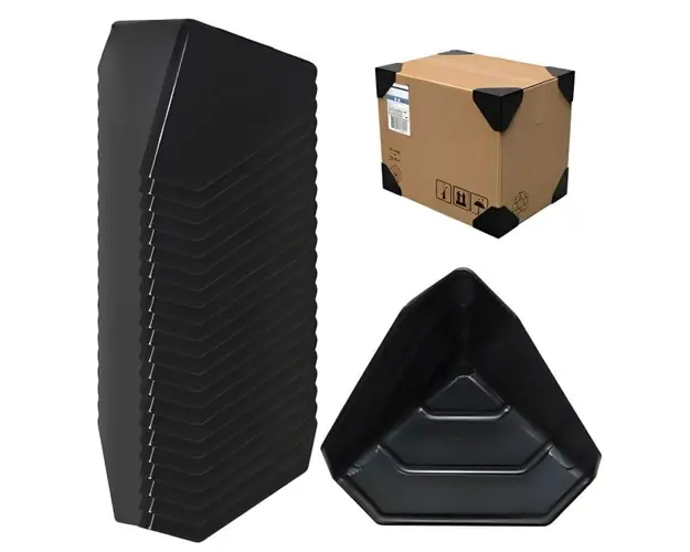 Set protectii pentru colturi cutii, Empria, 30 bucati, 7.4x7.4x7.4x0.2 cm