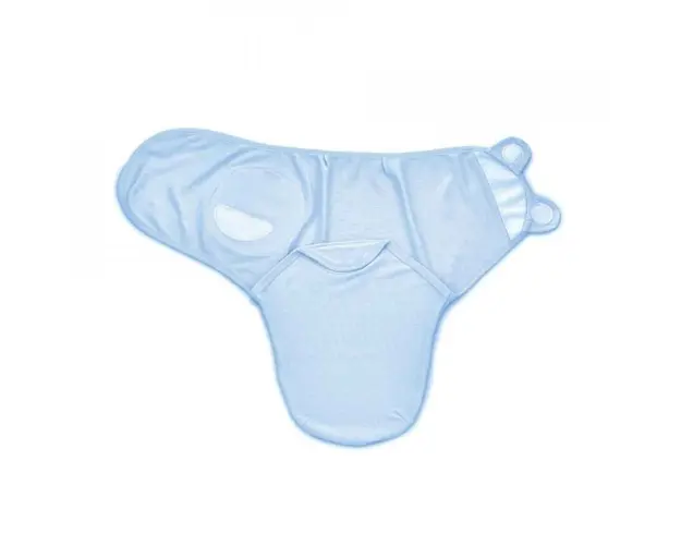 Sistem de infasare din bumbac 0-3 luni BabyJem Swaddle, Bleu