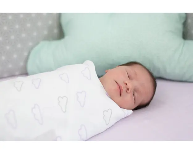 Set 3 museline bebe 80x80 cm blue