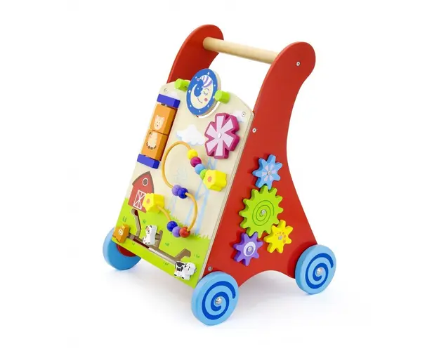 Antemergator rosu cu activitati tip Montessori