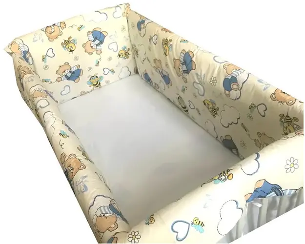 Aparatori Maxi Ursi cu albine pe crem 140x70 cm