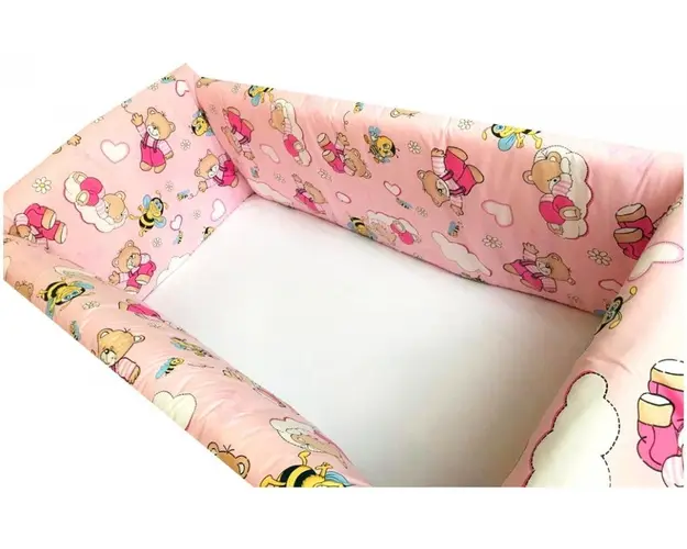 Aparatori Maxi Ursi cu albine pe roz 140x70 cm