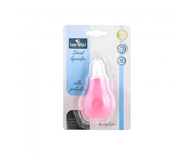 Aspirator nazal 0 luni+ cu capac de protectie Blush Pink
