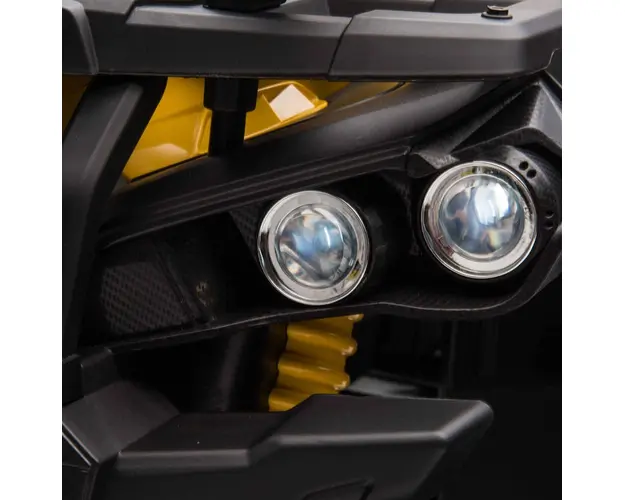 ATV electric 4 x 4 QLS-3288 pentru copii galben