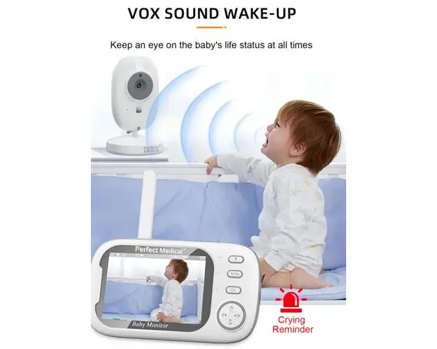 Baby monitor si camera audio-video wireless pentru supraveghere bebe