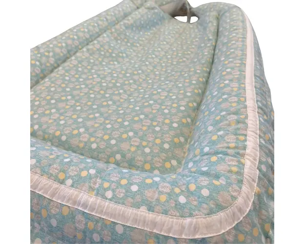 Baby Nest Bubble Blue culcus bebelus pentru dormit reversibil multifunctional 100 x 60 cm
